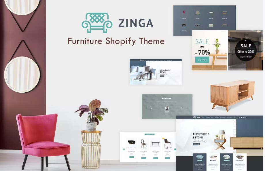 Free Zinga Furniture Shopify Theme Download