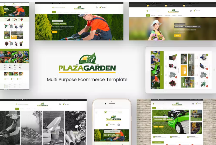 Free PlazaGarden Responsive Magento Theme Download