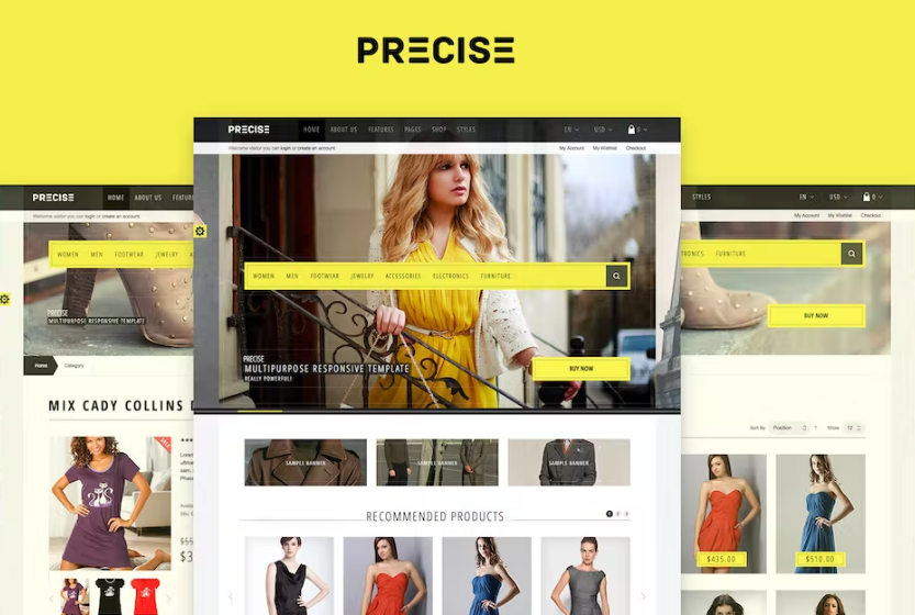Free Precise Multipurpose Responsive Magento Theme