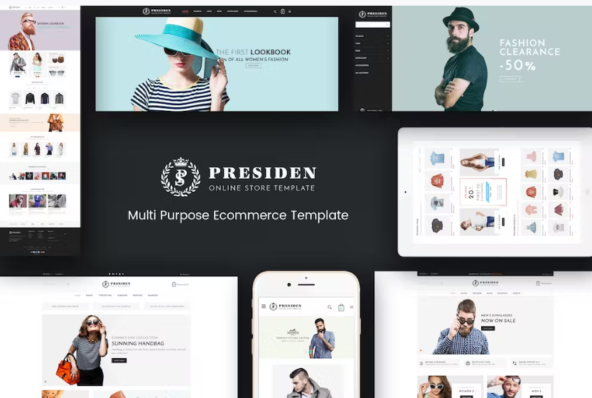 Presiden Multistore Responsive Magento Theme