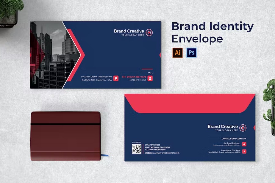 Free Brand Identity Envelope Template Download