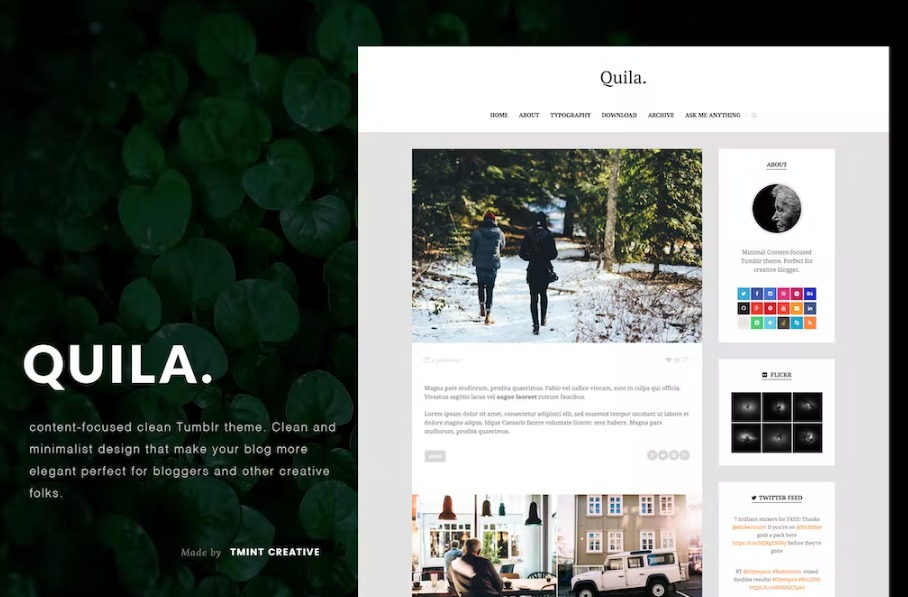 Free Quila Tumblr Theme Download