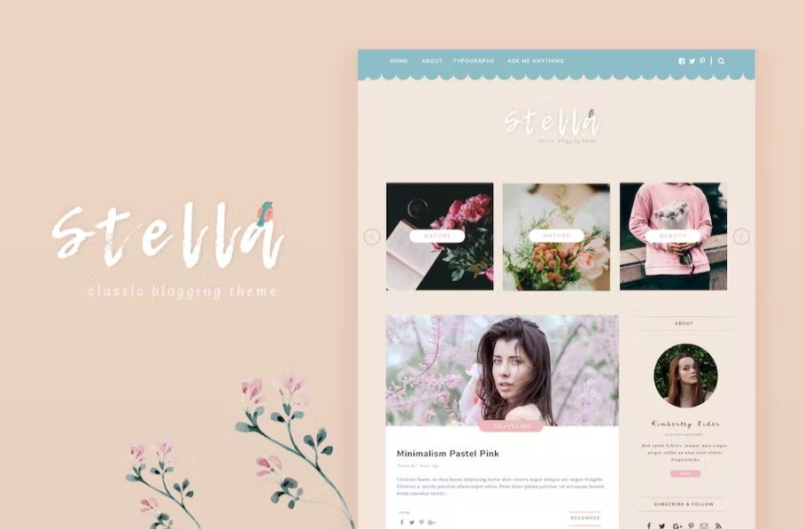 Free Stella Classic Blogging Tumblr Theme Download