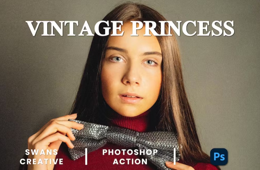 Free Vintage Princess Photoshop Action Download