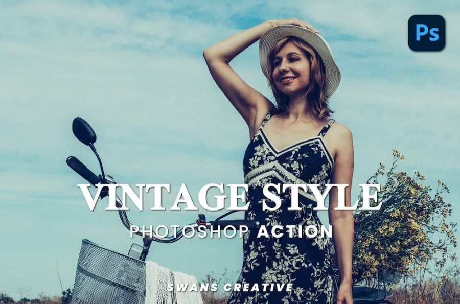Free Vintage Style Photoshop Action Download
