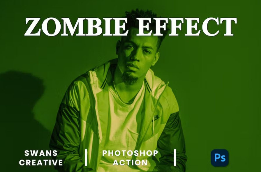 Free Zombie Effect Photoshop Action Download